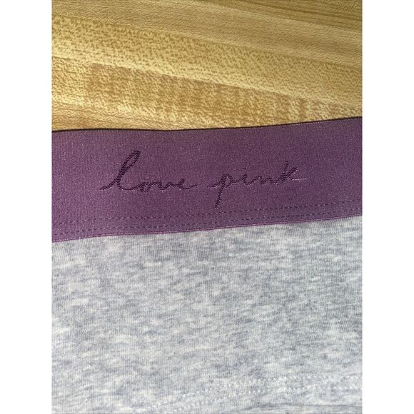 New W/ Tags VICTORIA'S SECRET PINK Cotton Bikini Hipster Panty Pink Gray Large - Picture 4 of 5